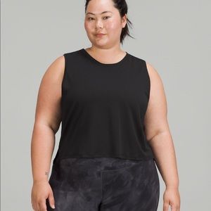 Lululemon train to be tank black